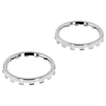 Chrome analog thumbstick rings for Xbox One Elite controller trim 2 pack | ZedLabz / Silver