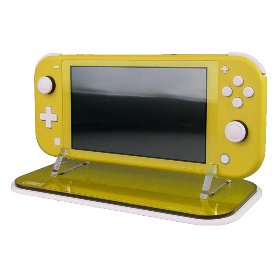 Display stand for Nintendo Switch Lite handheld console - Yellow | Rose Colored Gaming