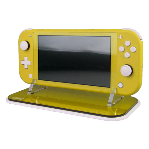 Display stand for Nintendo Switch Lite handheld console - Yellow | Rose Colored Gaming