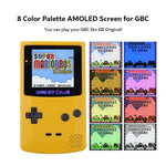 OLED laminated touch screen display for Nintendo Game Boy Color (GBC) AMOLED upgrade mod backlight kit colour changing logo | Hispeedido