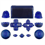 Replacement Full Button Set For 1st Gen Sony PS4 Controllers - Clear Blue | ZedLabz