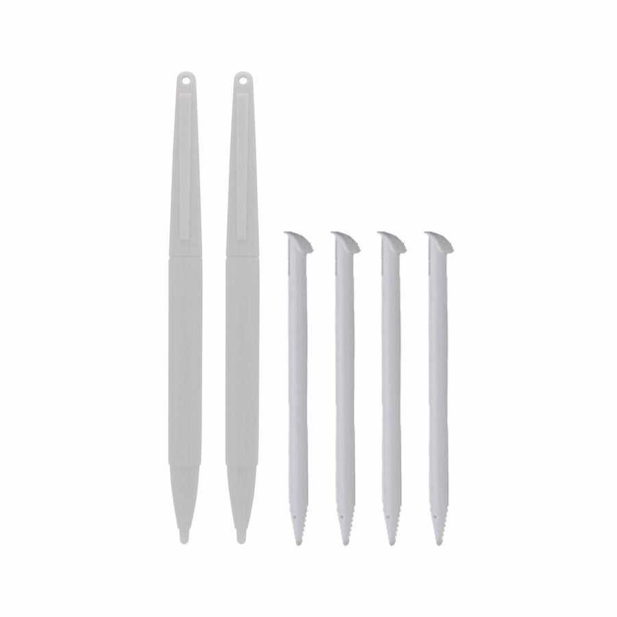 Replacement Standard & XL Stylus Pen Pack For 2015 Nintendo New 3DS XL - 6 Pack White | ZedLabz