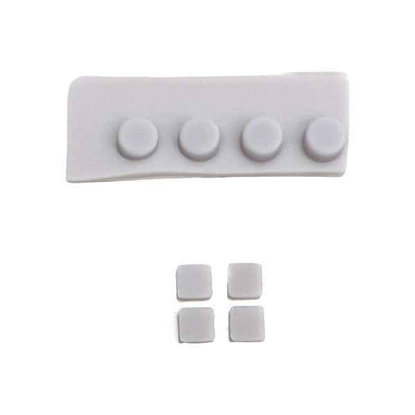 Compatible replacement Screw cover & feet set for Nintendo New 3DS XL & New 3DS compatible rubber caps | ZedLabz