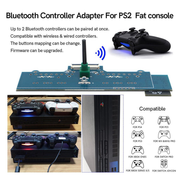 Internal wireless controller adapter for PS2 Fat | Hispeedido iBlueControlMod - 1