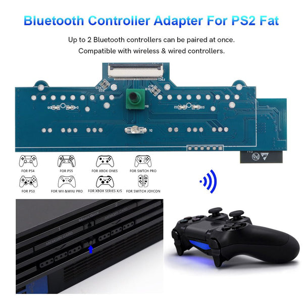 Internal wireless controller adapter for PS2 Fat | Hispeedido iBlueControlMod - 2
