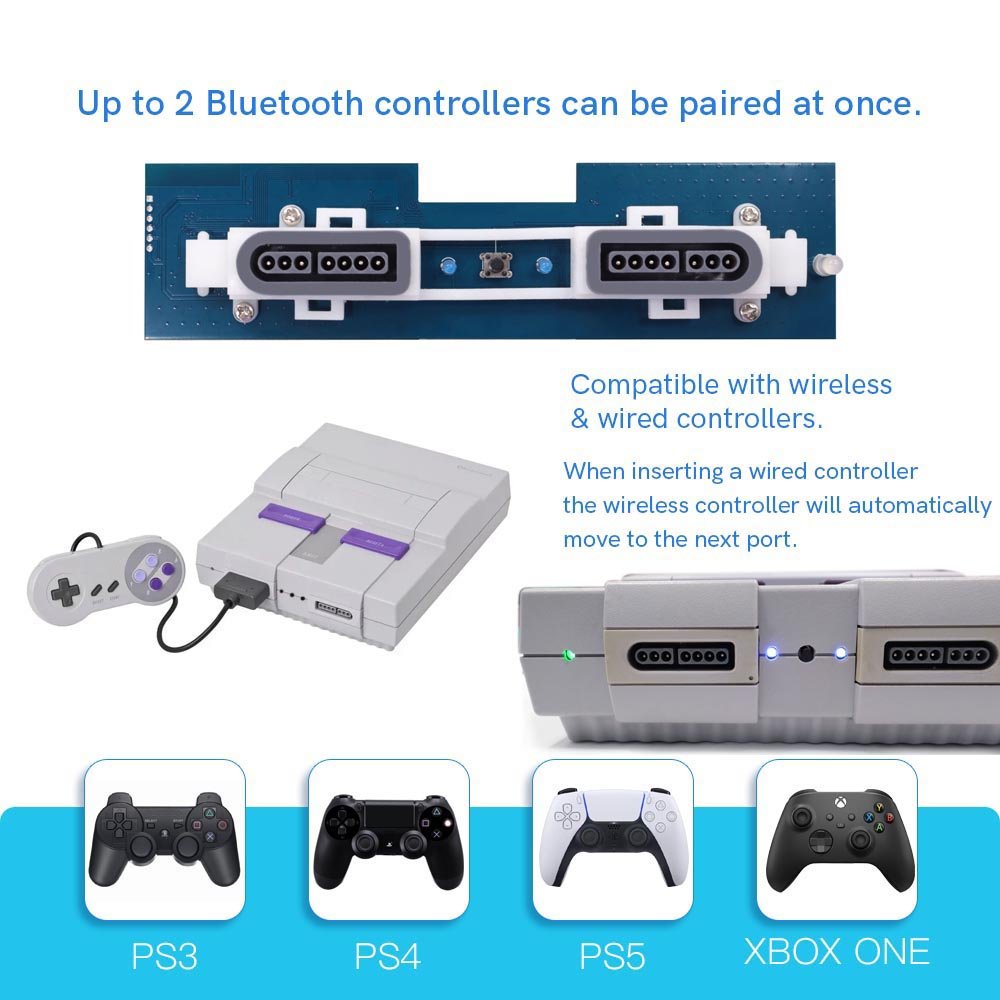 Internal wireless controller adapter for SNES (US) | Hispeedido iBlueControlMod - 6