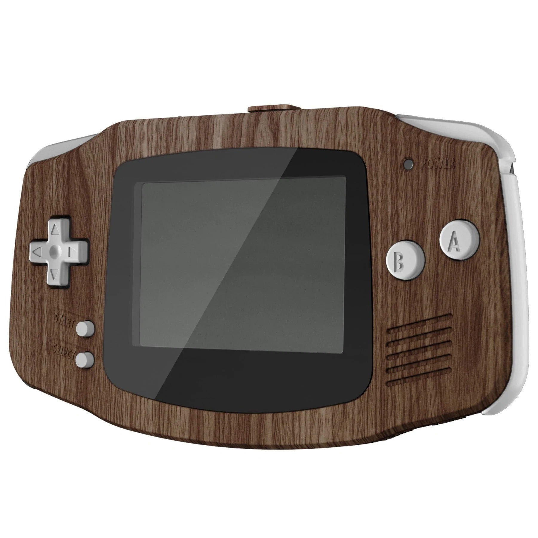 IPS ready shell for Nintendo Game Boy Advance custom modified replacement housing kit supports IPS & Original screens - Wood Grain GBA AGB | eXtremeRate - 4