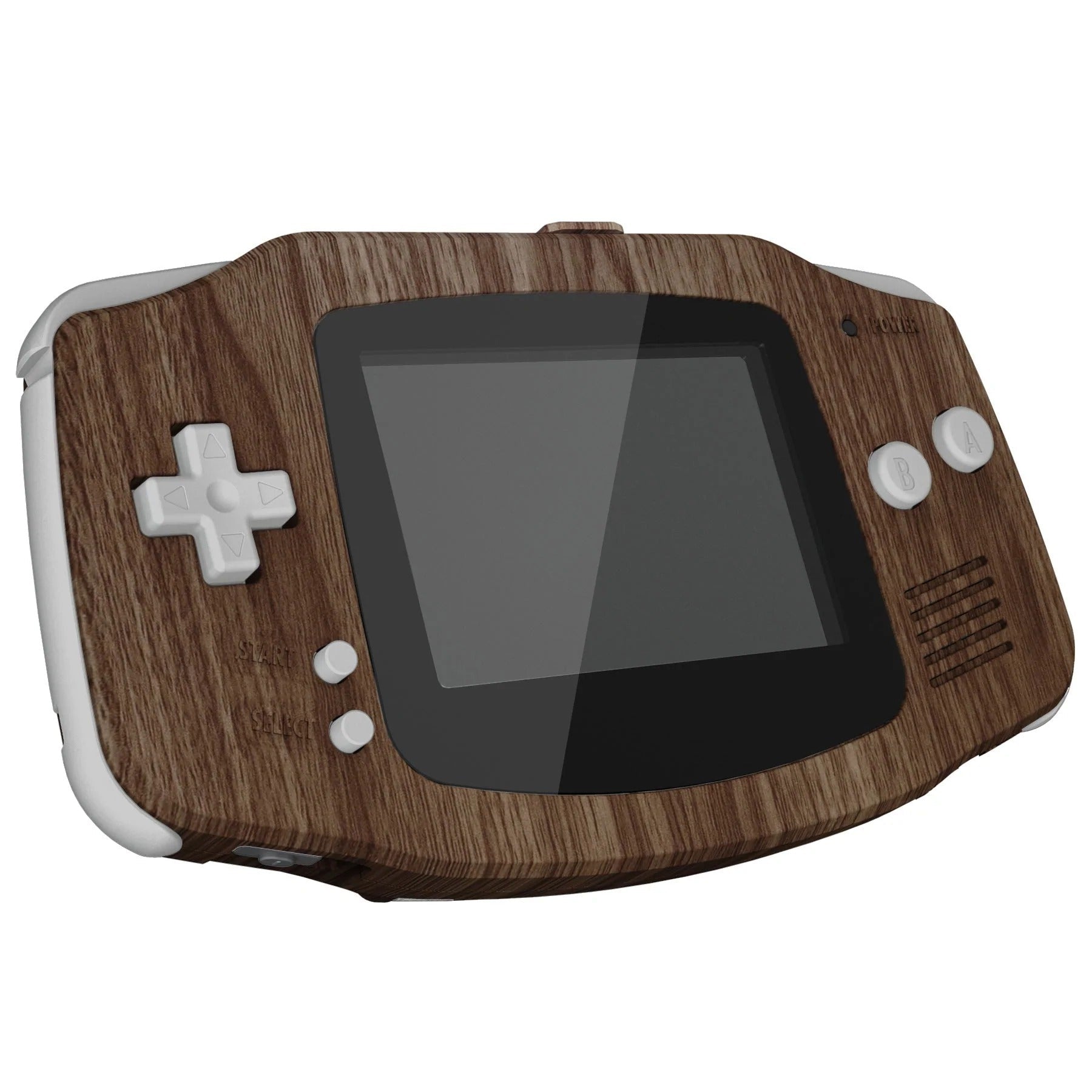 IPS ready shell for Nintendo Game Boy Advance custom modified replacement housing kit supports IPS & Original screens - Wood Grain GBA AGB | eXtremeRate - 5