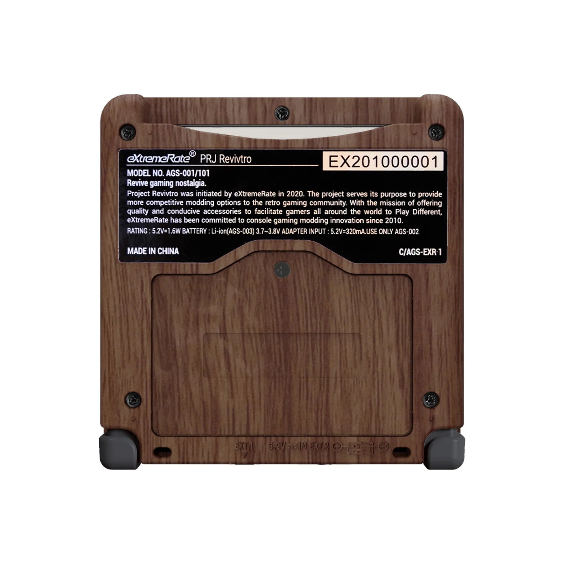 IPS ready shell for Nintendo Game Boy Advance SP custom modified replacement housing supports IPS & Original screens - Wood Grain AGS GBA SP | eXtremeRate - 3