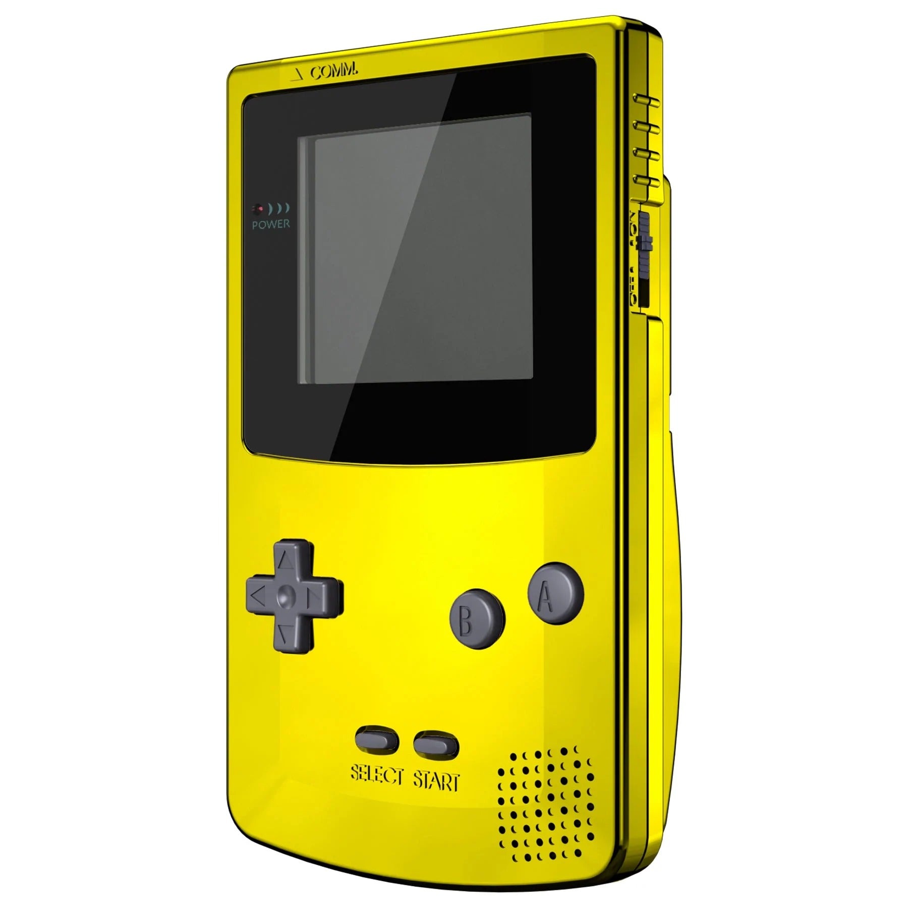IPS ready shell for Nintendo Game Boy Color custom modified replacement housing kit supports IPS, OSD IPS & Original screens - Chrome gold GBC CGB | eXtremeRate - 5