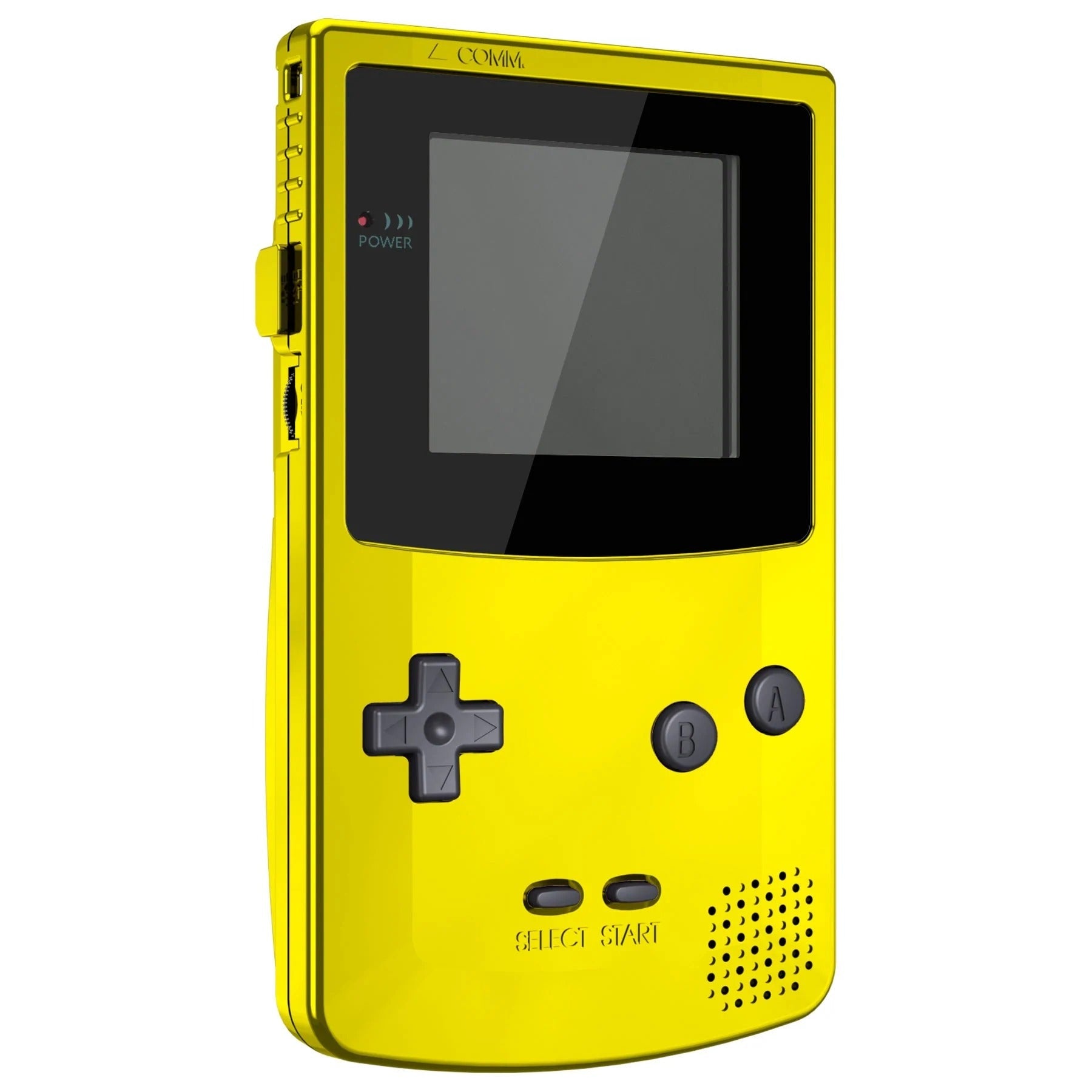 IPS ready shell for Nintendo Game Boy Color custom modified replacement housing kit supports IPS, OSD IPS & Original screens - Chrome gold GBC CGB | eXtremeRate - 4