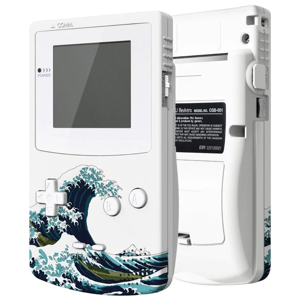 IPS ready shell for Nintendo Game Boy Color custom modified replacement housing kit supports IPS, OSD IPS & Original screens - Great wave GBC CGB | eXtremeRate - 2