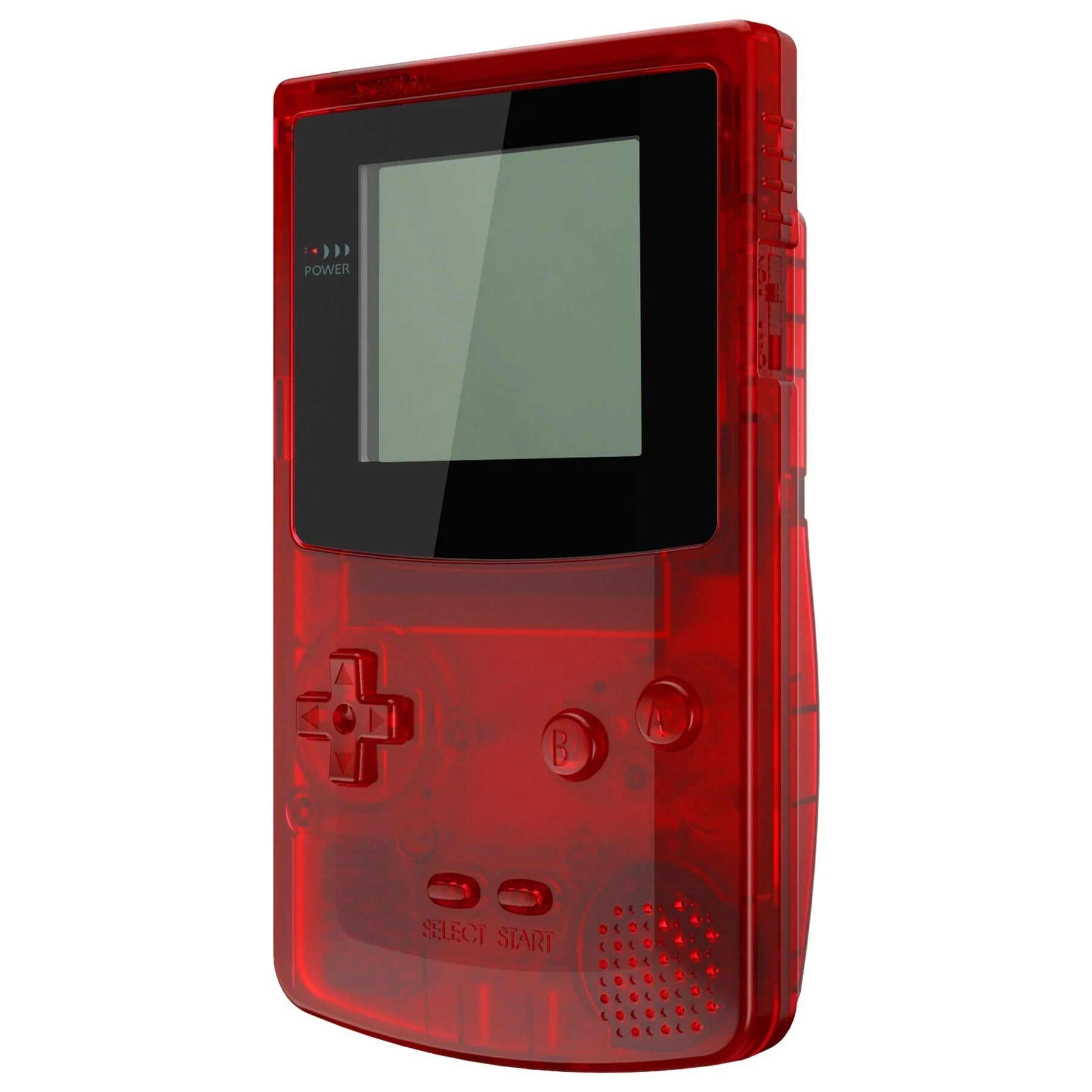 IPS ready shell for Nintendo Game Boy Color custom modified replacement housing kit supports IPS, OSD IPS & Original screens - Semi transparent | eXtremeRate - 9