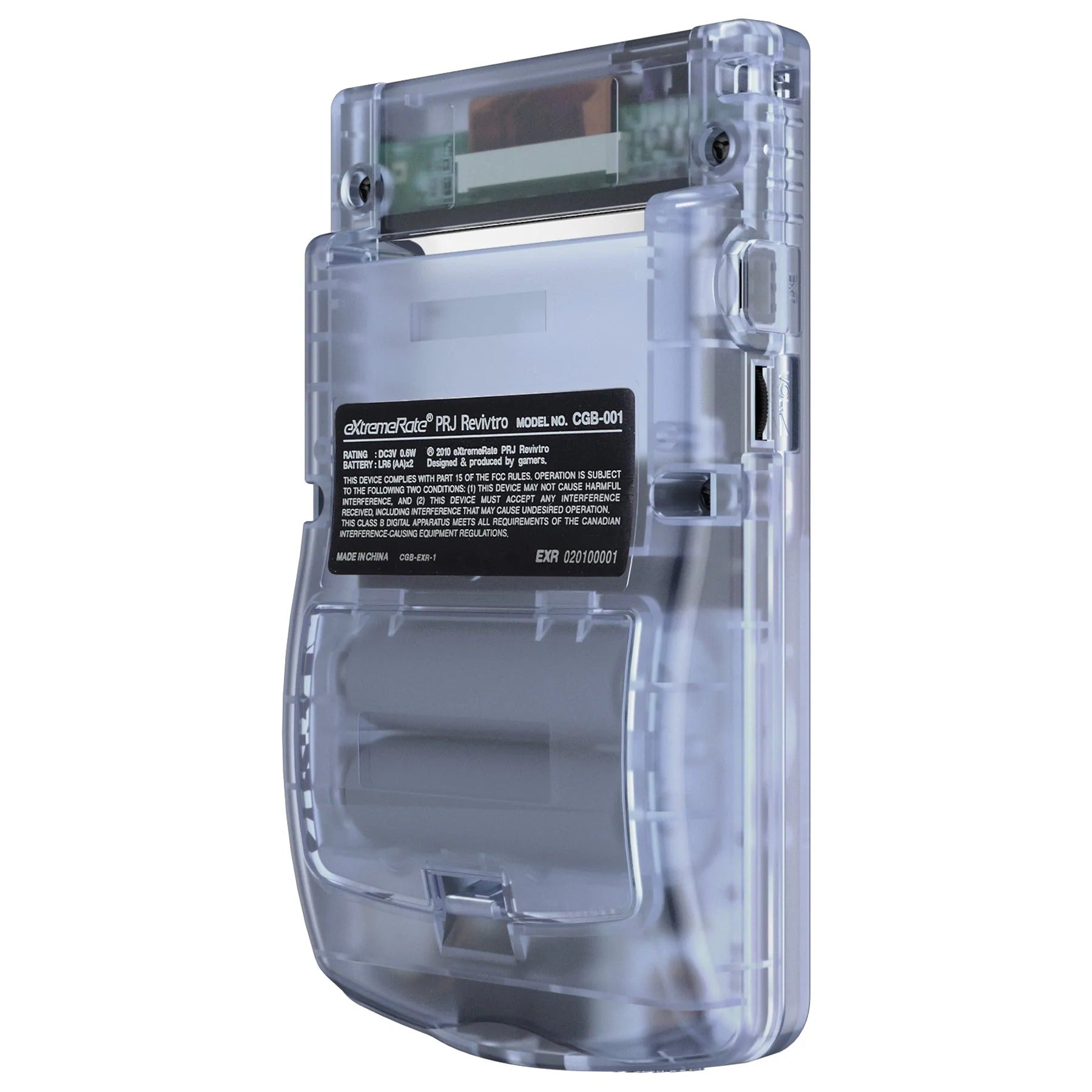 IPS ready shell for Nintendo Game Boy Color custom modified replacement housing kit supports IPS, OSD IPS & Original screens - Semi transparent | eXtremeRate - 15