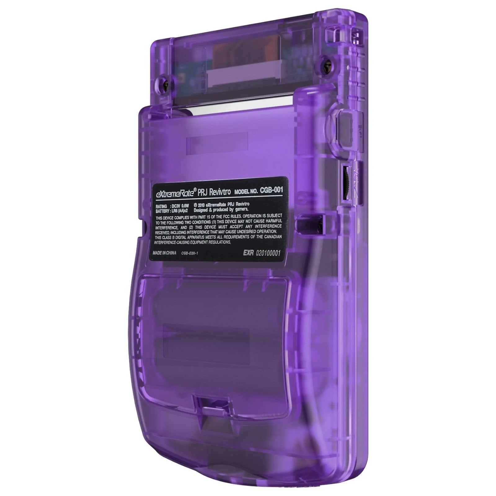 IPS ready shell for Nintendo Game Boy Color custom modified replacement housing kit supports IPS, OSD IPS & Original screens - Semi transparent | eXtremeRate - 16