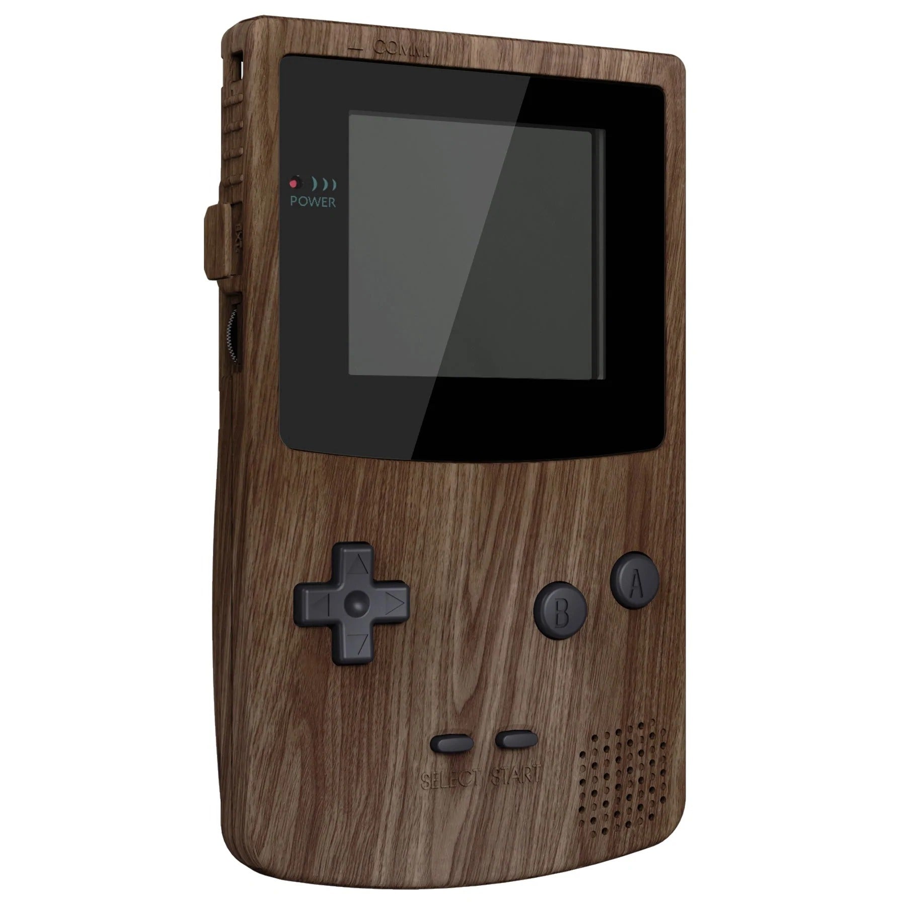 IPS ready shell for Nintendo Game Boy Color custom modified replacement housing kit supports IPS, OSD IPS & Original screens - Wood grain GBC CGB | eXtremeRate - 4