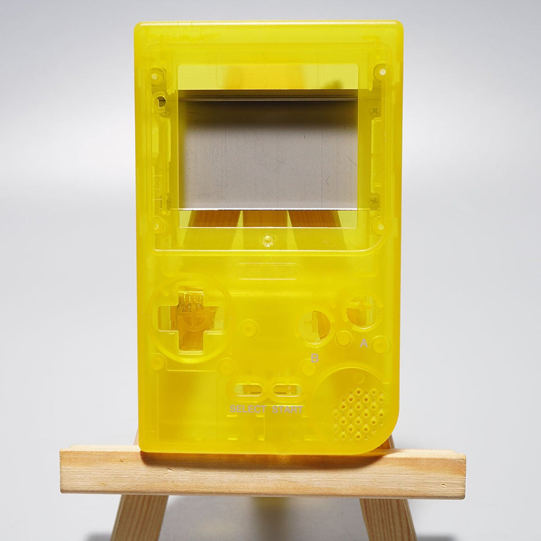 IPS shell for Game Boy Pocket handheld - Clear yellow | Funnyplaying