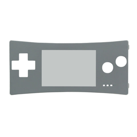 ZedLabz replacement faceplate screen lens for Nintendo Game Boy Micro - Silver