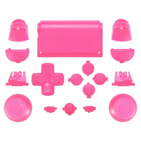 Replacement Full Button Set For 2nd Gen Sony PS4 JDM-030 Controllers - Pink | ZedLabz