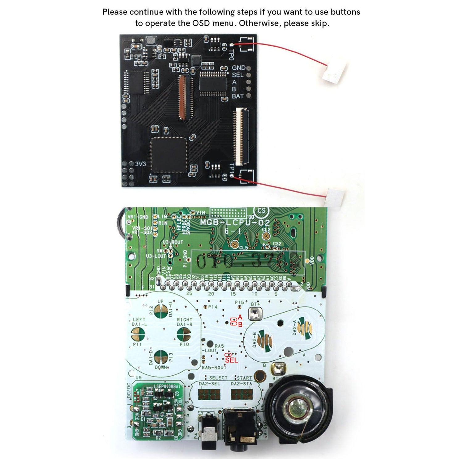 Laminated 2.8" IPS LCD screen kit for Nintendo Game Boy Pocket GBP MGB - Black | Hispeedido