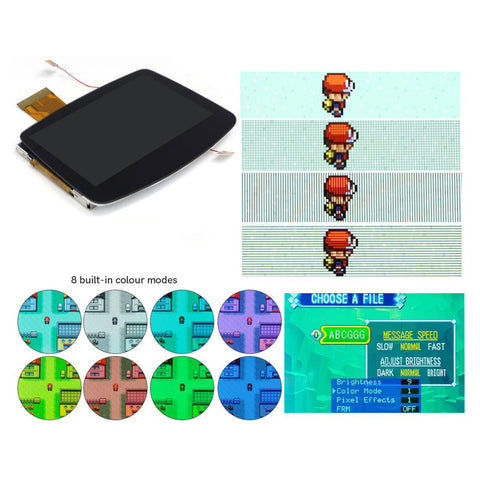 Laminated IPS 3.0 LCD screen kit for Nintendo Game Boy Advance [GBA AGB] - Black | Hispeedido