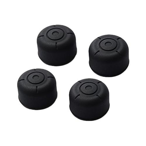 ZedLabz silicone circle grip thumb stick extender caps for Nintendo Switch joy-con controllers - 4 pack black