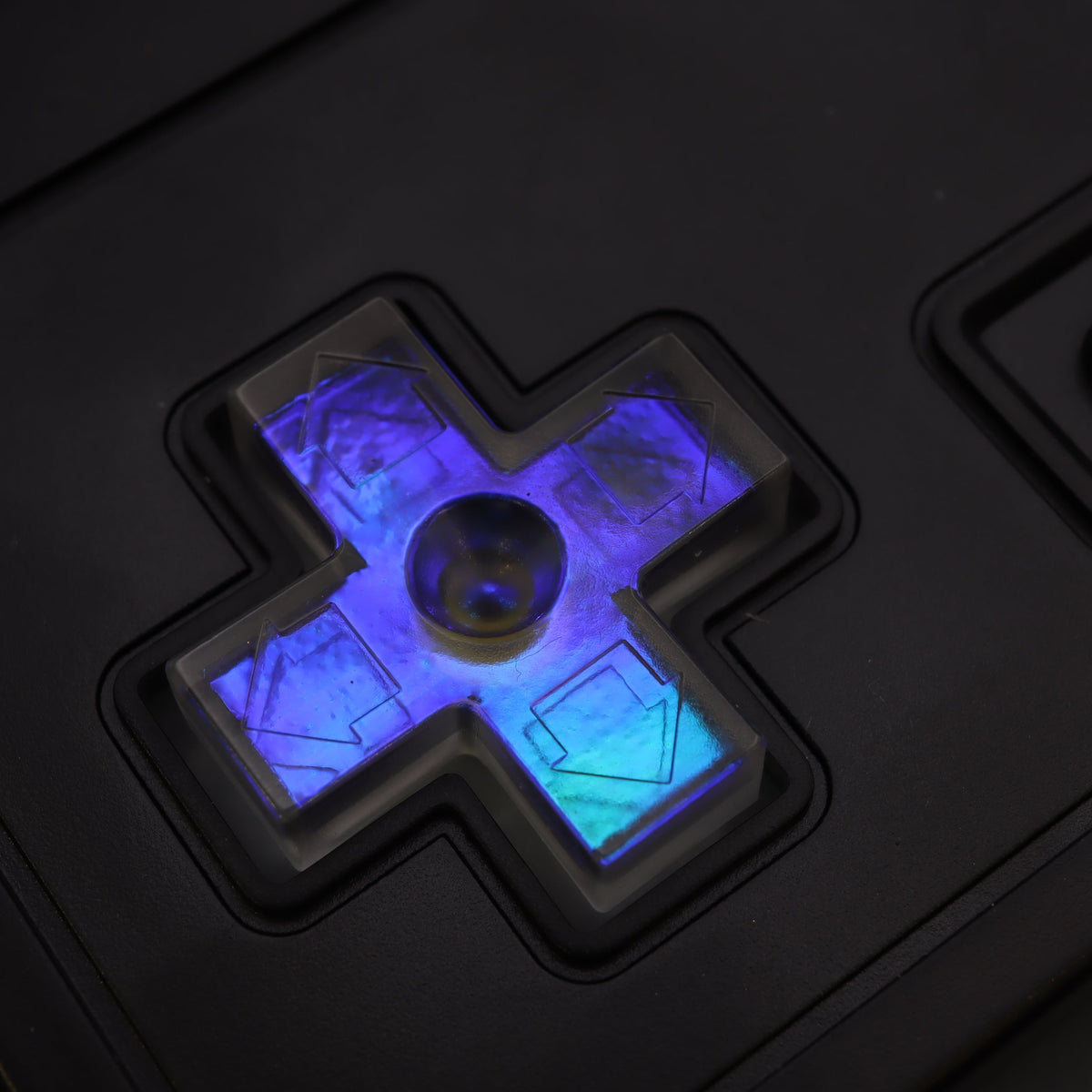Hand cast custom resin buttons for Nintendo NES controller NES-004 (also fits Game Boy DMG-01) - Midnight Opal | Lab Fifteen Co