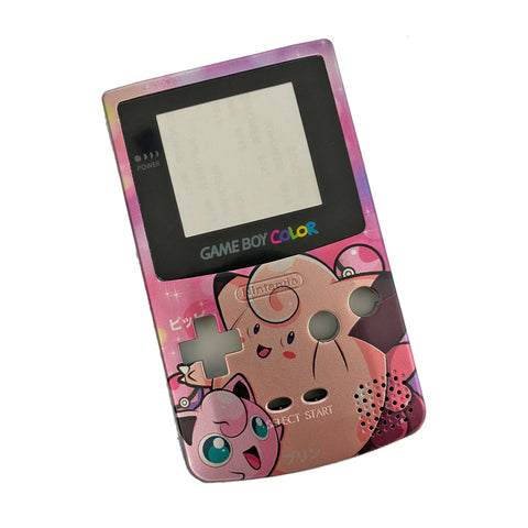 UV printed design by Jamesyplays - Jigglypuff style housing shell case kit for Nintendo Game Boy Color - Silver| ZedLabz