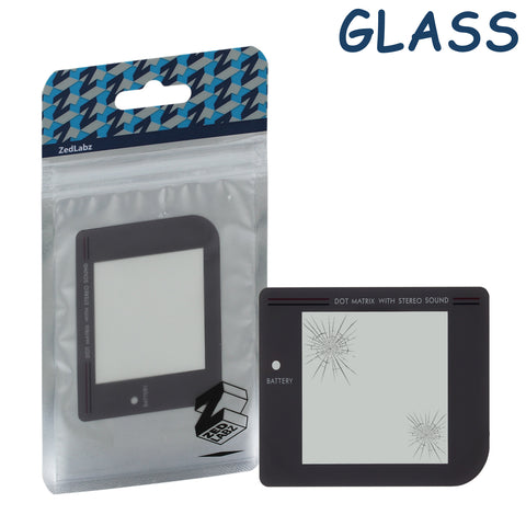 Glass screen lens for Game Boy DMG-01 Original Nintendo console with adhesive replacement | ZedLabz