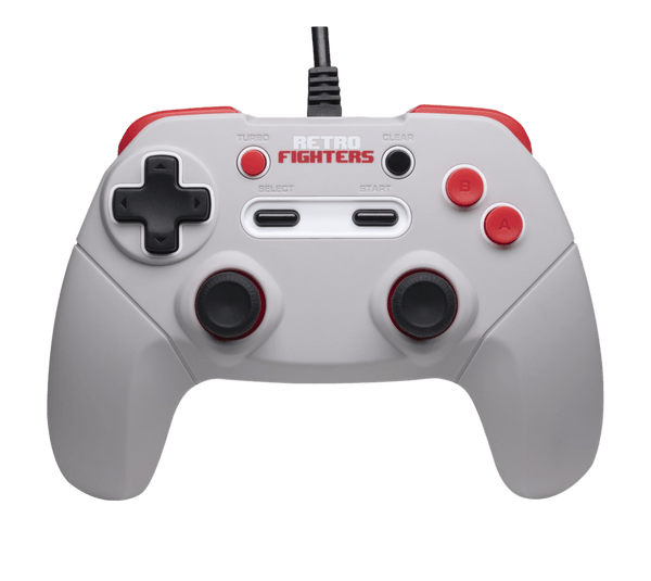 Jab gamepad wired controller for Nintendo NES, PC & MAC - 6ft Grey | Retro Fighters