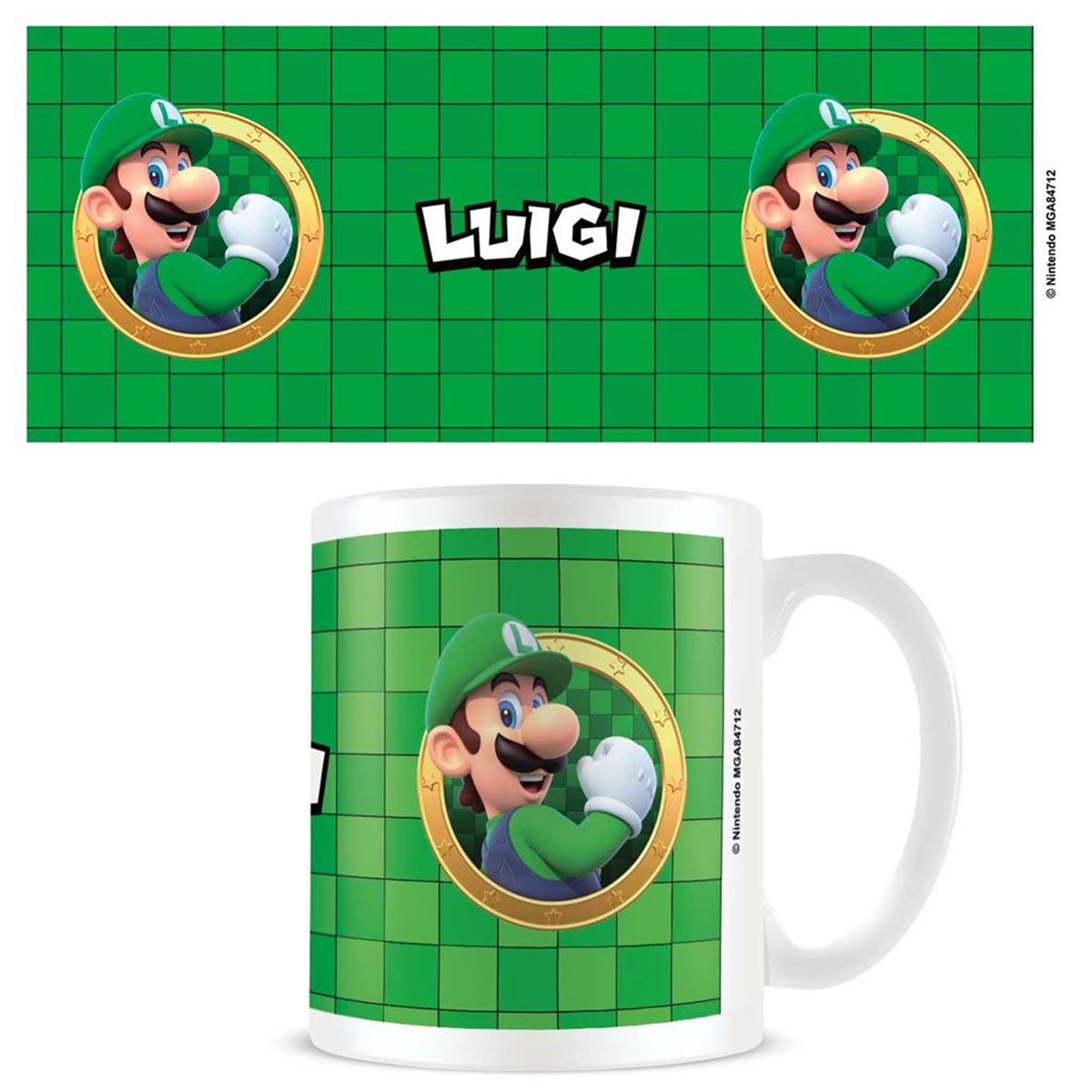 Super Mario Luigi 3D port official mug 11oz/315ml white ceramic | Pyramid
