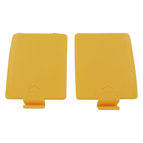 Refurbed Left & Right Battery Cover Set For Sega Game Gear - Yellow | ZedLabz