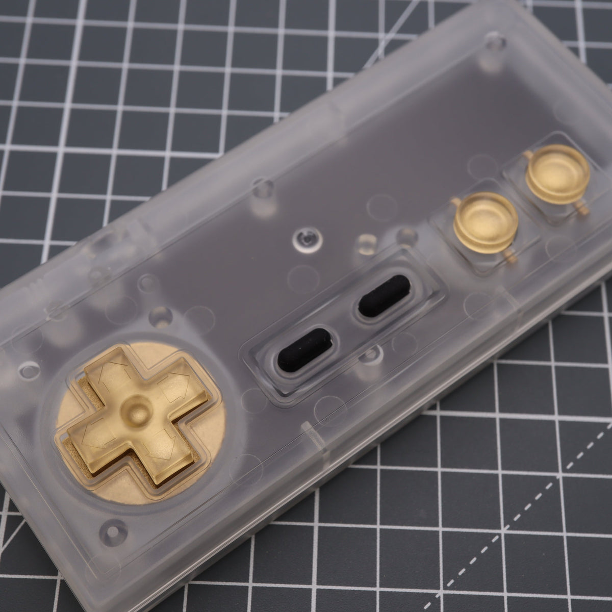 Hand cast custom resin buttons for Nintendo NES controller NES-004 (also fits Game Boy DMG-01) - Metallic Gold | Lab Fifteen Co