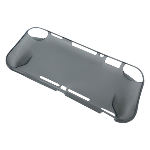 Protective case for Nintendo Switch Lite console TPU ergonomic soft bumper - Transparent Grey | ZedLabz
