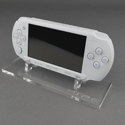 Display stand for Sony PSP-E handheld console - Crystal Black | Rose Colored Gaming
