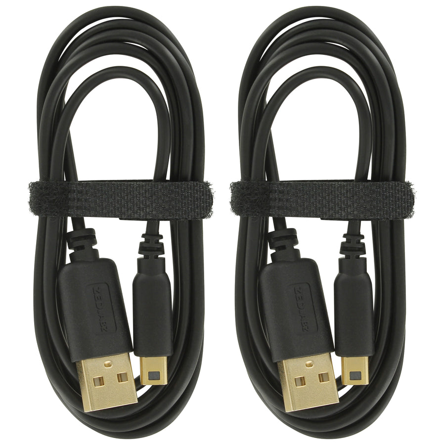 Charging cable for 3DS 2DS DSi Nintendo console 1.2M USB adapter lead - 2 pack | ZedLabz