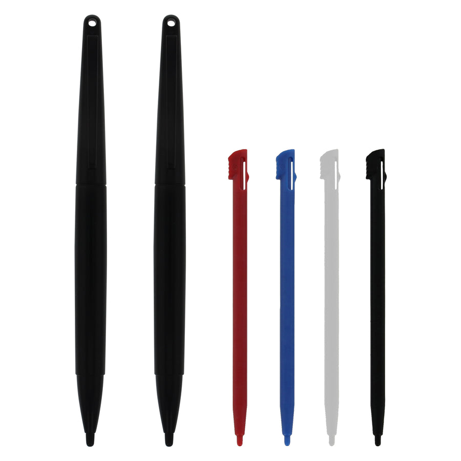 Replacement Standard & XL Stylus Pen Pack For Nintendo 2DS - 6 Pack Multi-Colour | ZedLabz