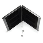 Protective holder for SD SDHC memory card case Aluminium Metal - Black | ZedLabz