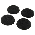 Assecure TPU protective analogue thumb grip stick caps for Sony PS4 controllers [Playstation 4] - 4 pk - black