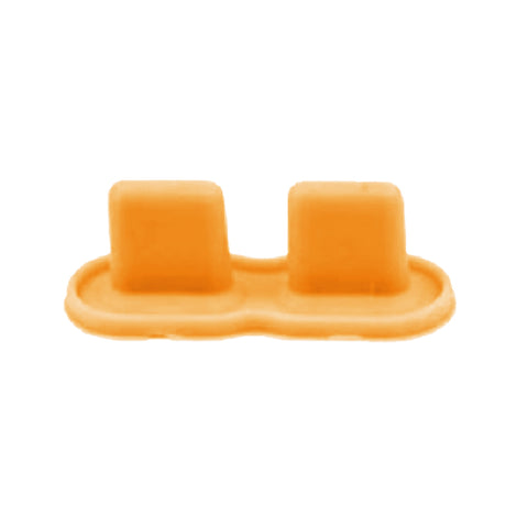Conductive Silicone Rubber Start/Select Button For Nintendo Game Boy Pocket - Solid Neon Orange | Retro Modding