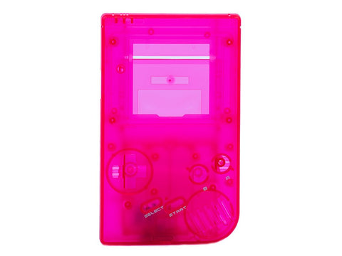 Front & Back Housing Shell For Nintendo Game Boy DMG-01 Original Console - Clear Pink | Retro Modding
