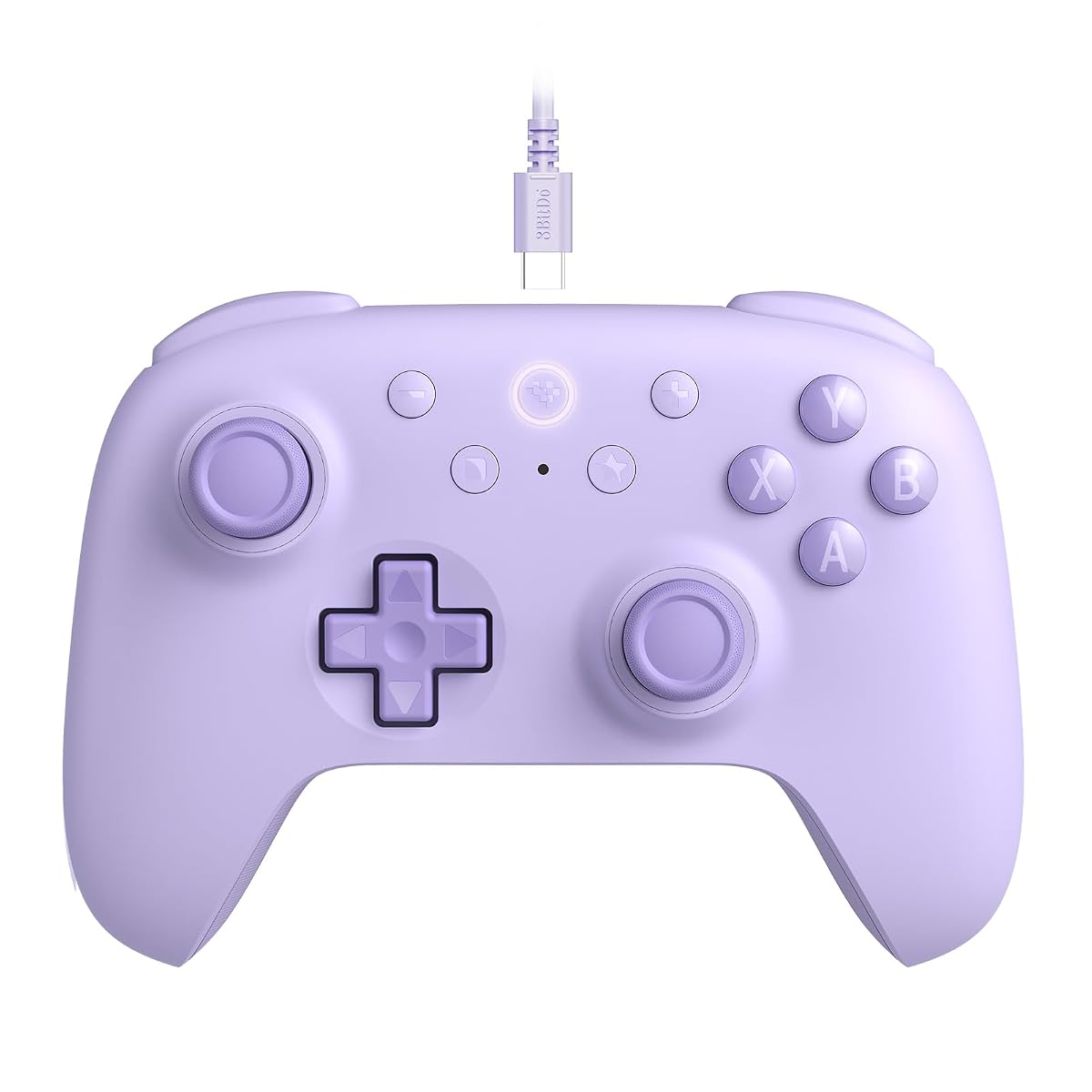 Ultimate 2C wired USB controller with Hall Effect sticks for Windows & Android - Purple | 8BitDo