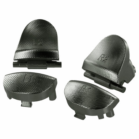 Aluminium Metal Trigger & Shoulder Buttons For 1st Gen PS4 Controllers - Gun Metal Grey | ZedLabz
