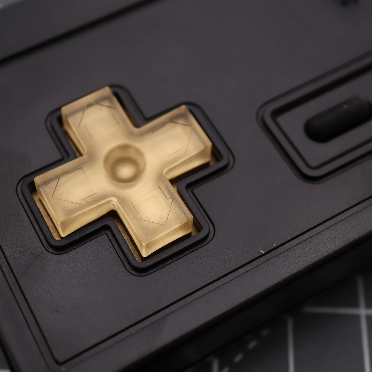 Hand cast custom resin buttons for Nintendo NES controller NES-004 (also fits Game Boy DMG-01) - Metallic Gold | Lab Fifteen Co