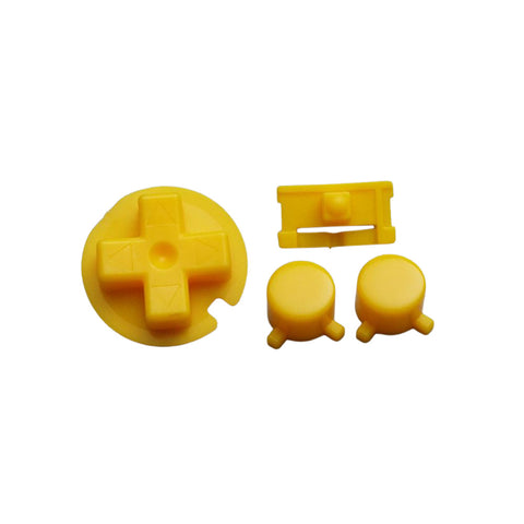 Button set for Nintendo Game Boy Pocket replacement A B D-Pad power switch GBP MGB - Yellow | Funnyplaying