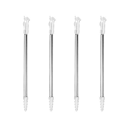 Extendable stylus for 3DS New Nintendo replacement slot in metal pens – ZedLabz – 4 pack white