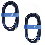 Charging cable for Sony PS4 controller Ultra 5m gold plated braided inc cable tidy & bag | ZedLabz