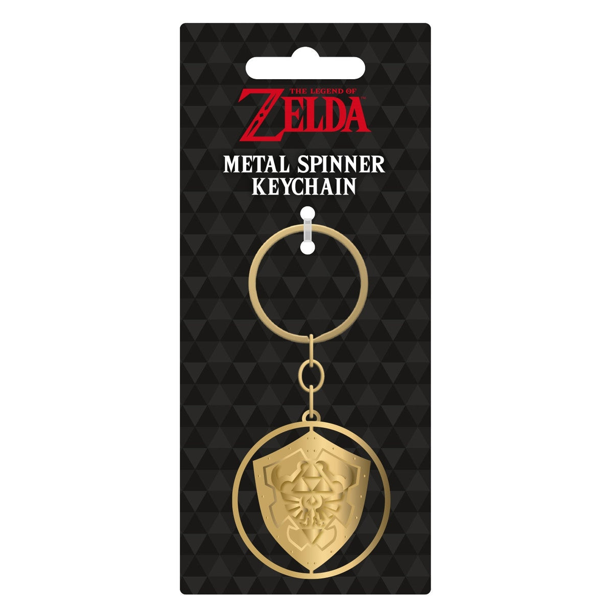[KEYRING] The Legend of Zelda Triforce metal spinner keychain | Pyramid - 1