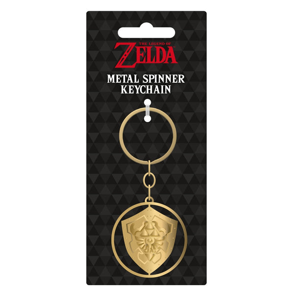 [KEYRING] The Legend of Zelda Triforce metal spinner keychain | Pyramid - 1