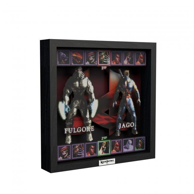 Killer Instinct - Fight On! (1994) shadow box art officially licensed 9x9 inch (23x23cm) | Pixel Frames - 7
